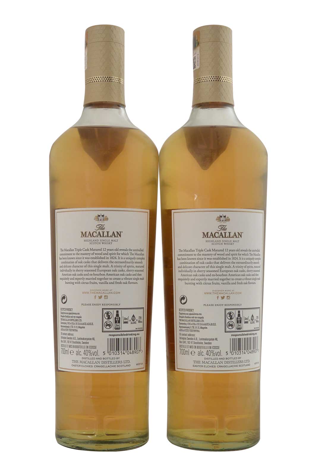 The Macallan 12 Year Old Triple Cask (Limited Edition 2 bottles in a box)