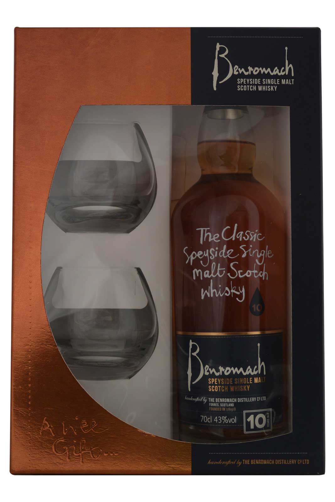Benromach 10 Year Old Giftbox + 2 Glasses