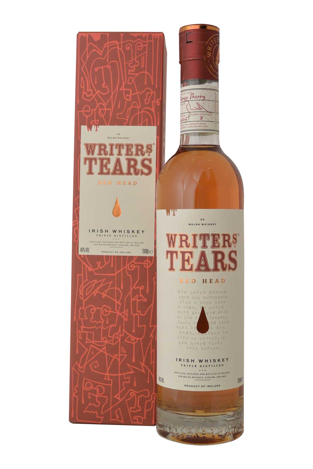 Writers Tears Red Head New Package