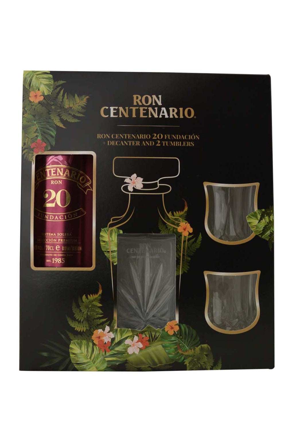 Centenario 20 Years with 2 Glasses - Gift Box