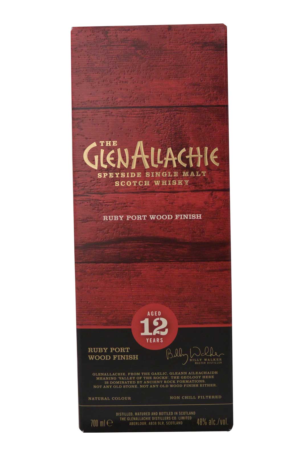 Glenallachie 12 Year Old Ruby Port Wood Finish