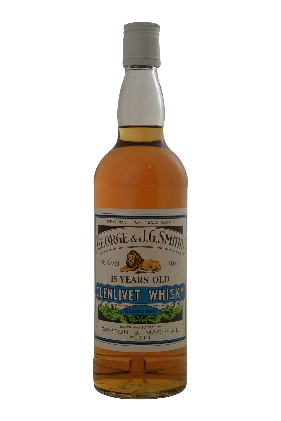Glenlivet Whisky George & J.G.Smith's 15 Year Old Gordon & MacPhail (Blue)