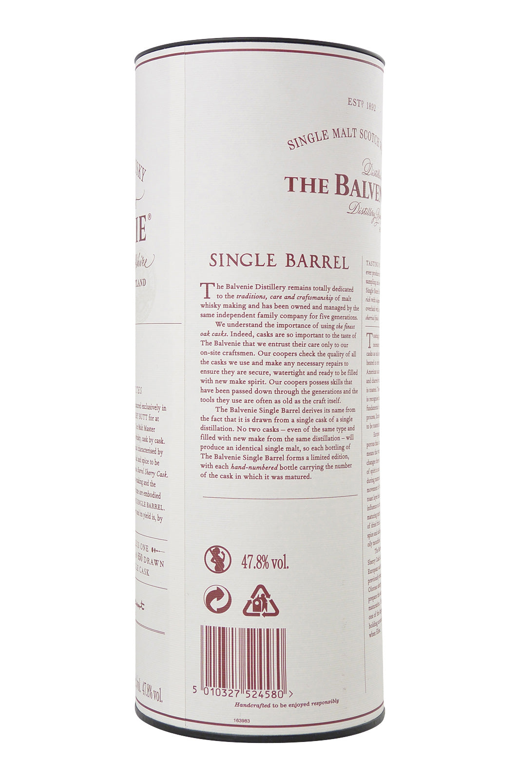 Balvenie 15 Años Single Barrel barrica de Jerez