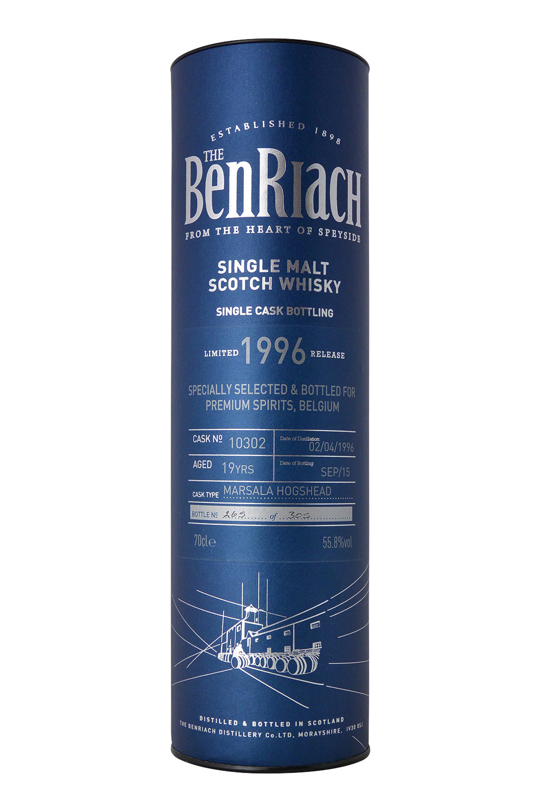 Benriach 1996 Fût n° 10302 Hogshead de Marsala