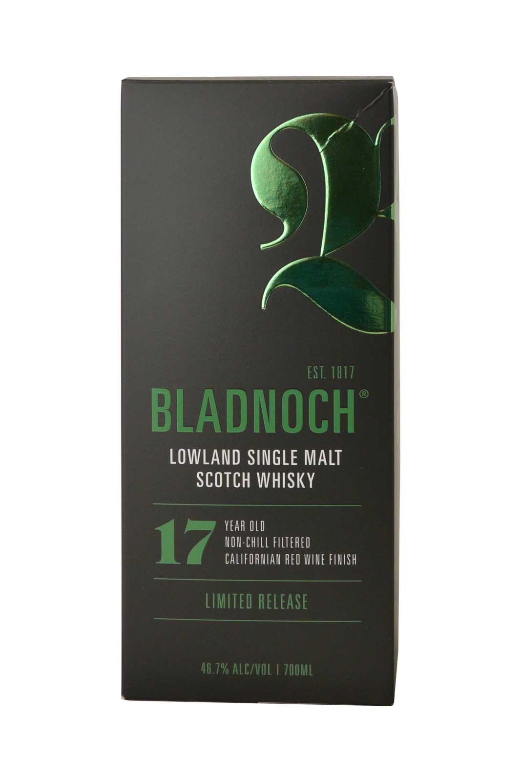 Bladnoch 17 años acabado en barricas de vino tinto de California