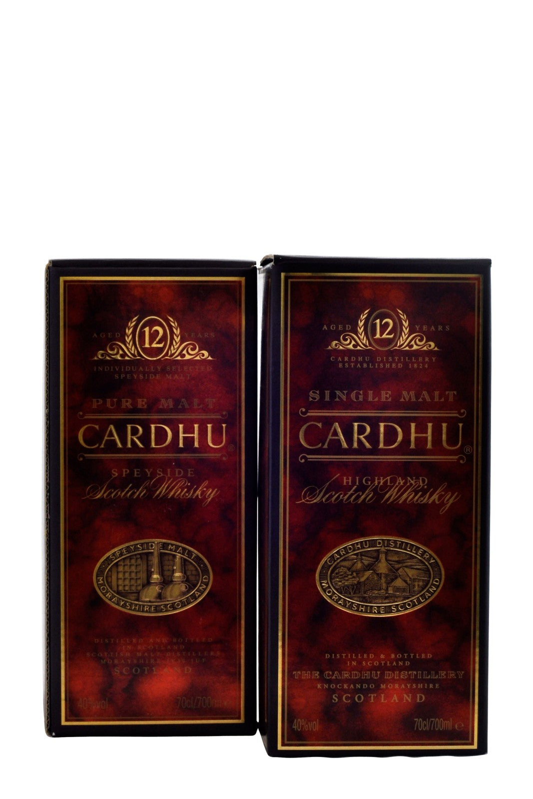 Cardhu Single Malt y Cardhu Pure Malt 2 x 70cl