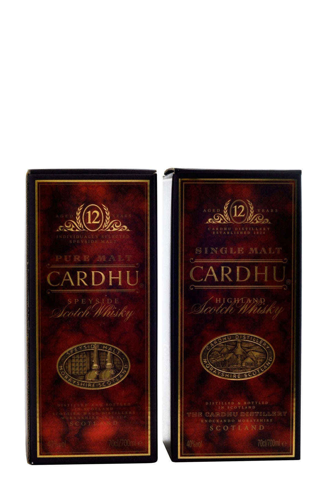 Cardhu Single Malt y Cardhu Pure Malt 2 x 70cl