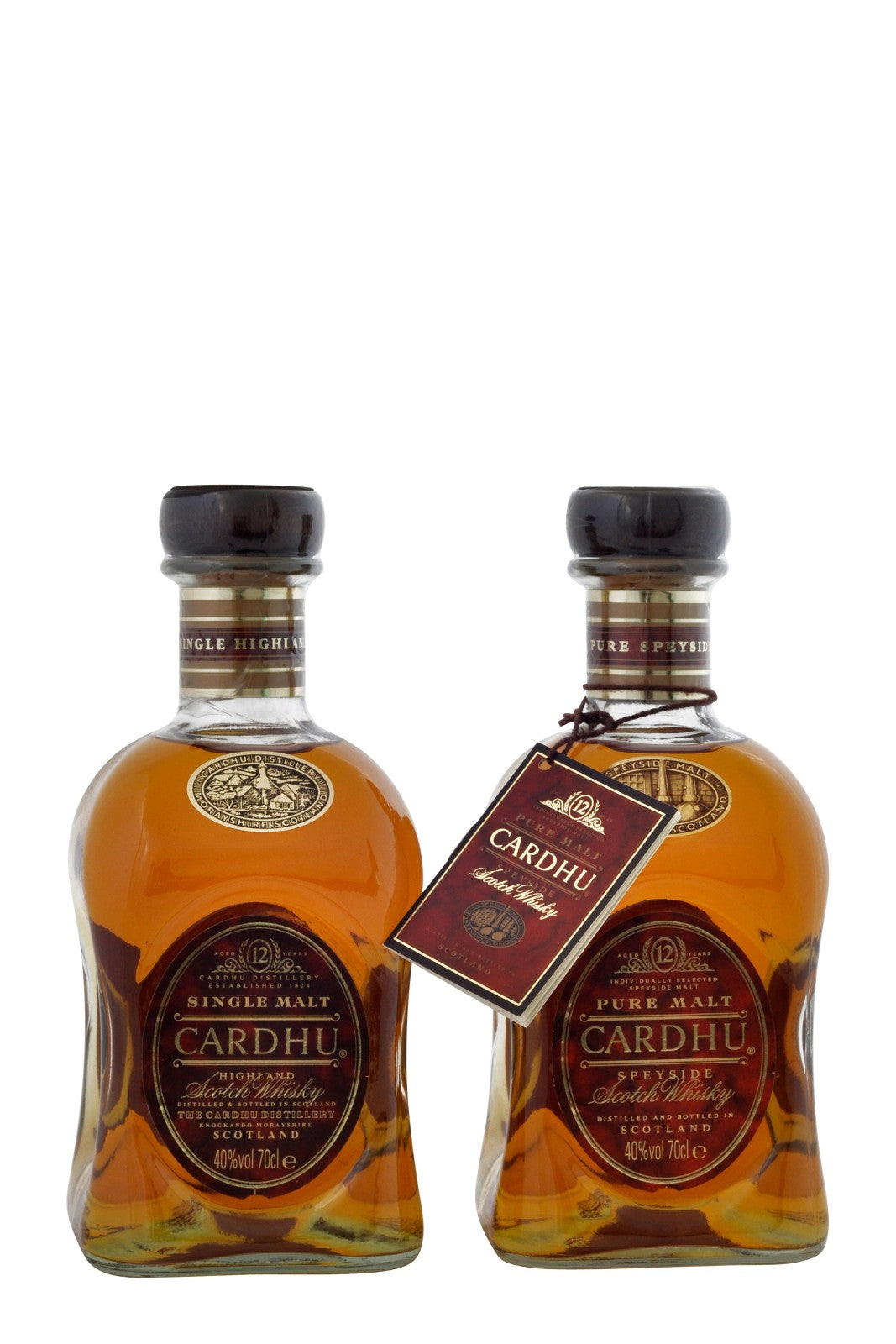 Cardhu Single Malt y Cardhu Pure Malt 2 x 70cl