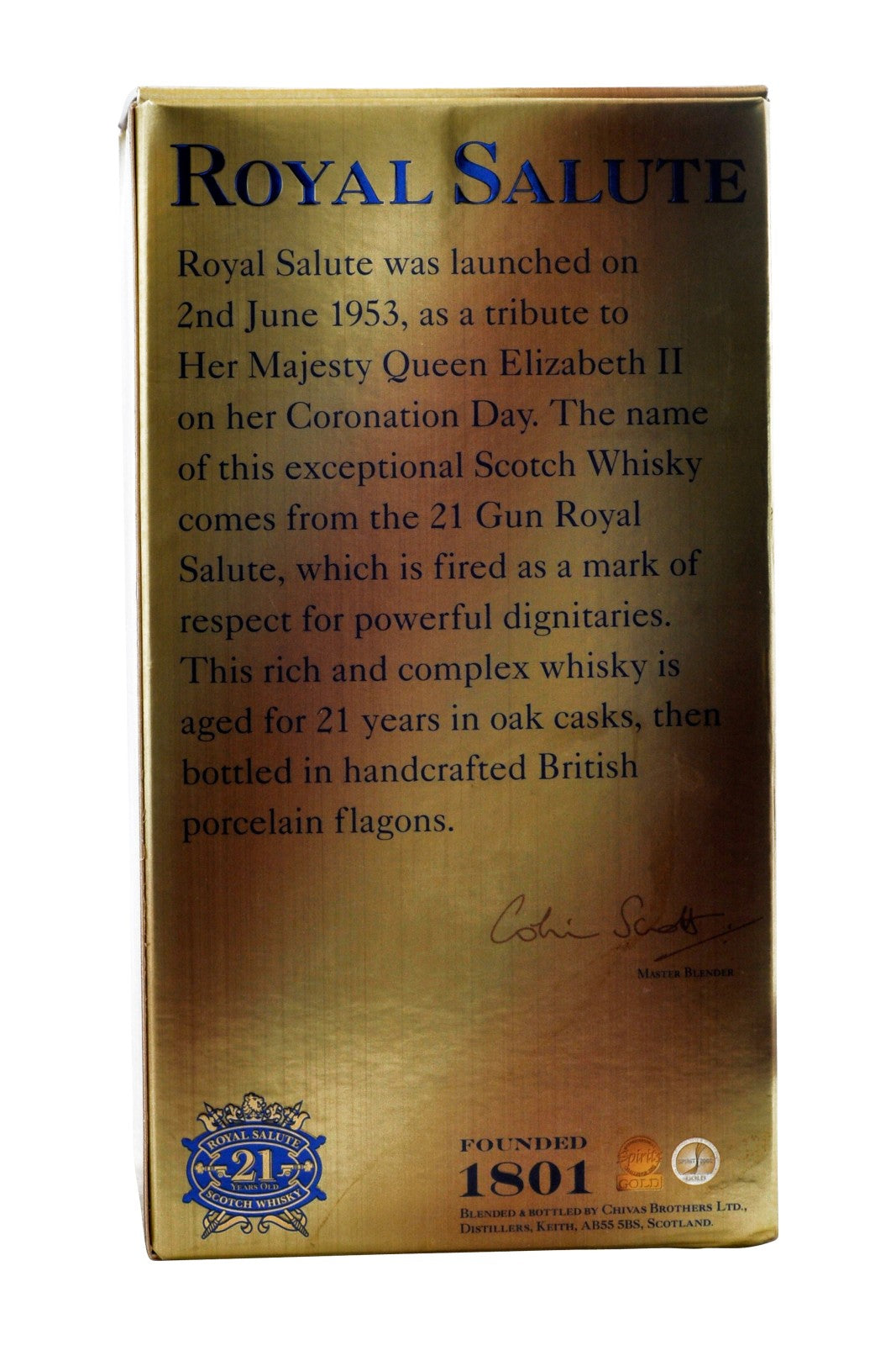 Chivas Royal Salute 21 Years Old The Sapphire Flagon