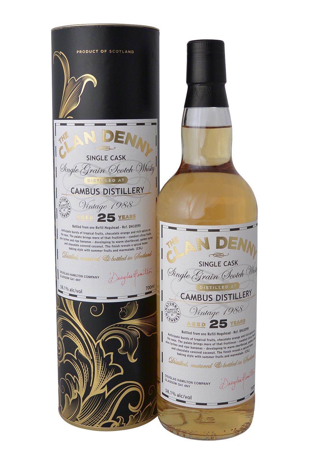 Clan Denny Cambus Distillery 25 Year Old