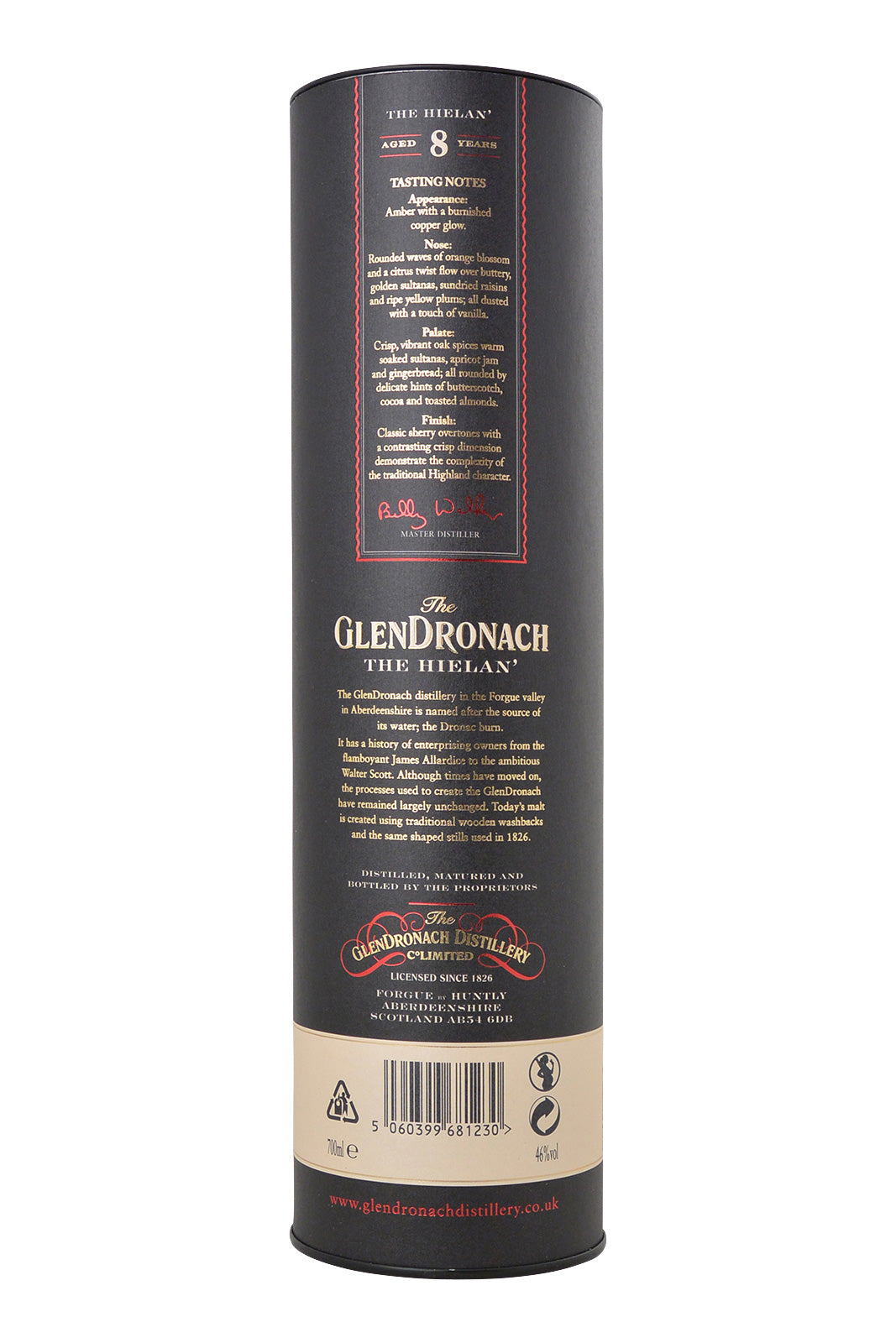Glendronach 8 años The Hielan
