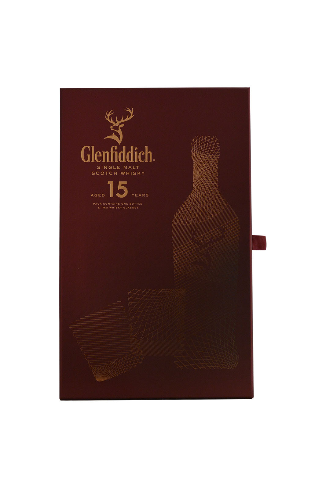 Caja de regalo Glenfiddich 15 años + 2 vasos