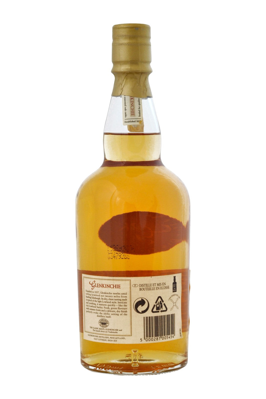 Glenkinchie 10 Year Old - gammel version