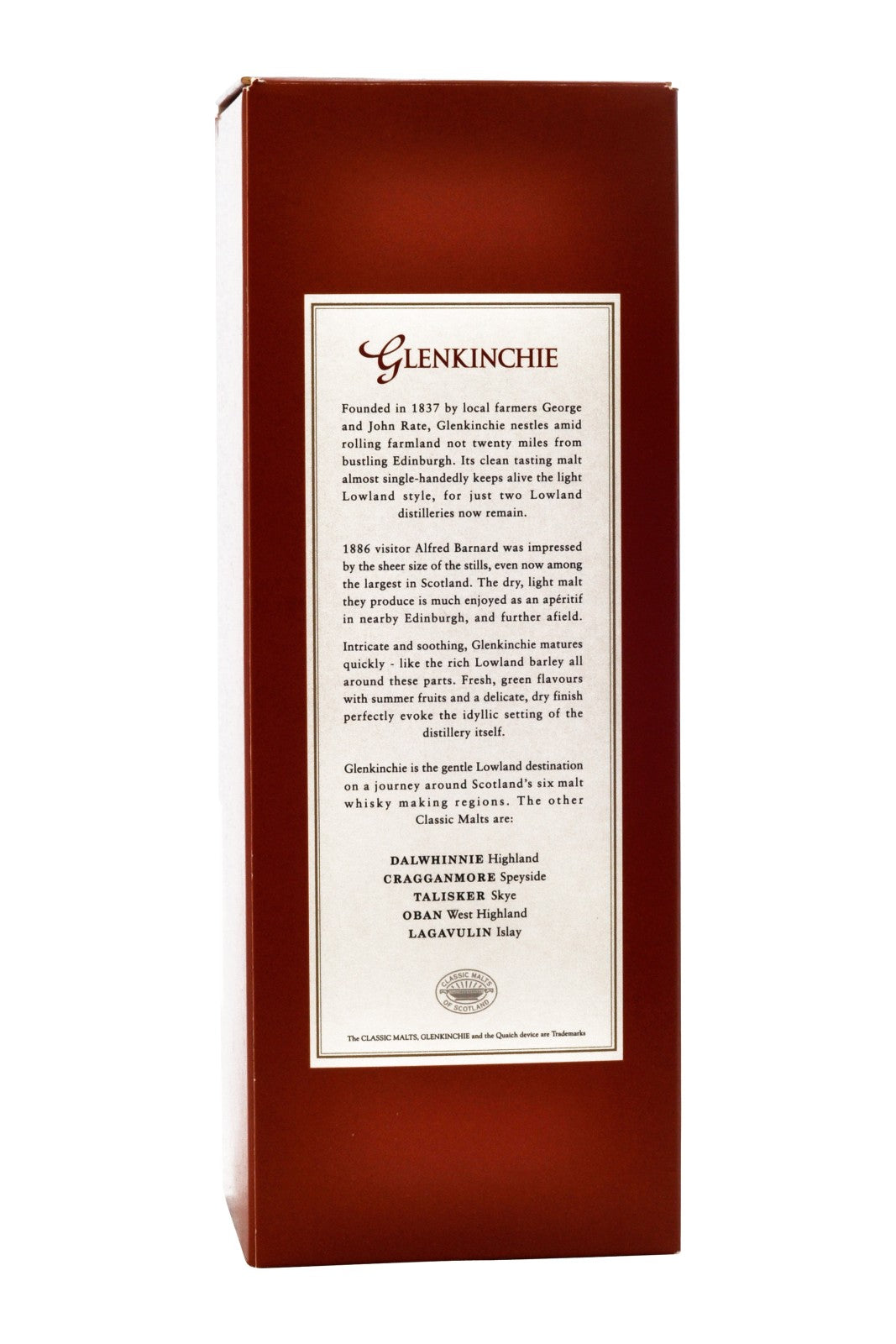 Glenkinchie 10 Year Old - gammel version