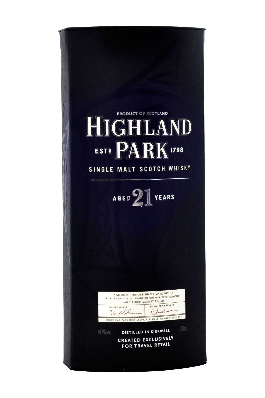 Highland Park 21 ans