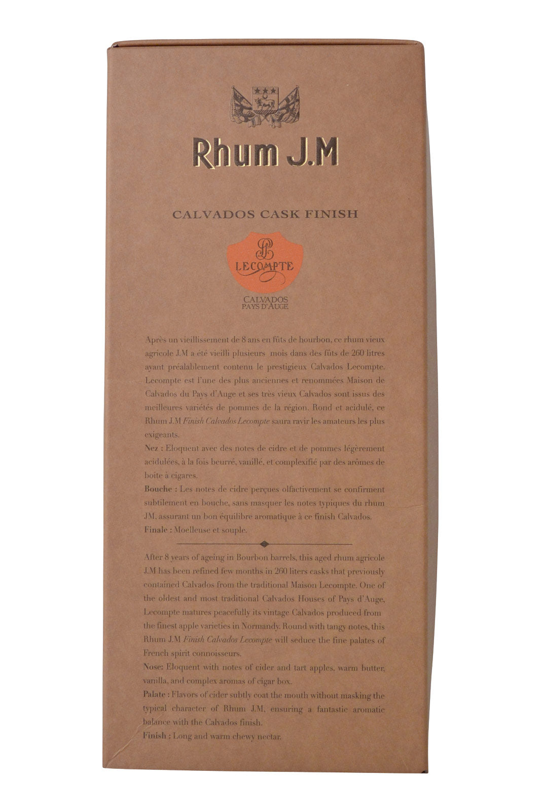 J.M. Rhum Agricole Calvados Lecompte Finish