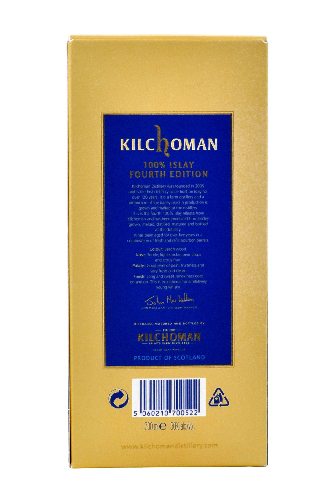 Kilchoman 100% Islay 4.ª edición