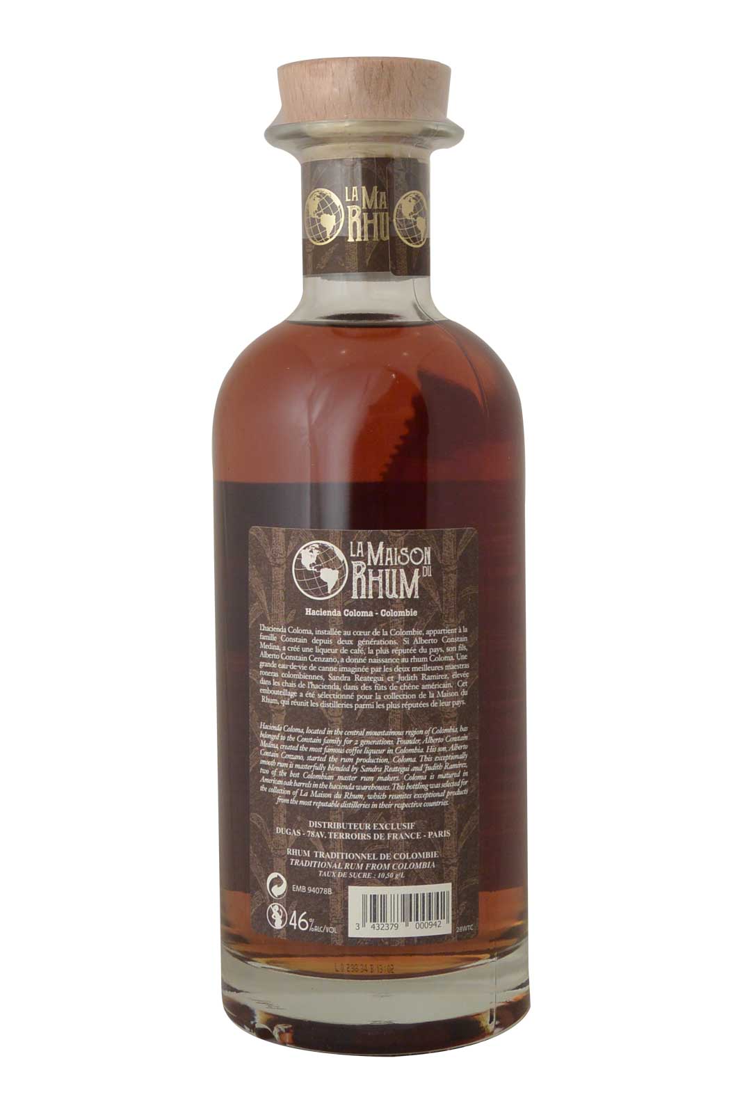 Rhum Vieux 12 años Batch 3 Colombia - La Maison du Rhum