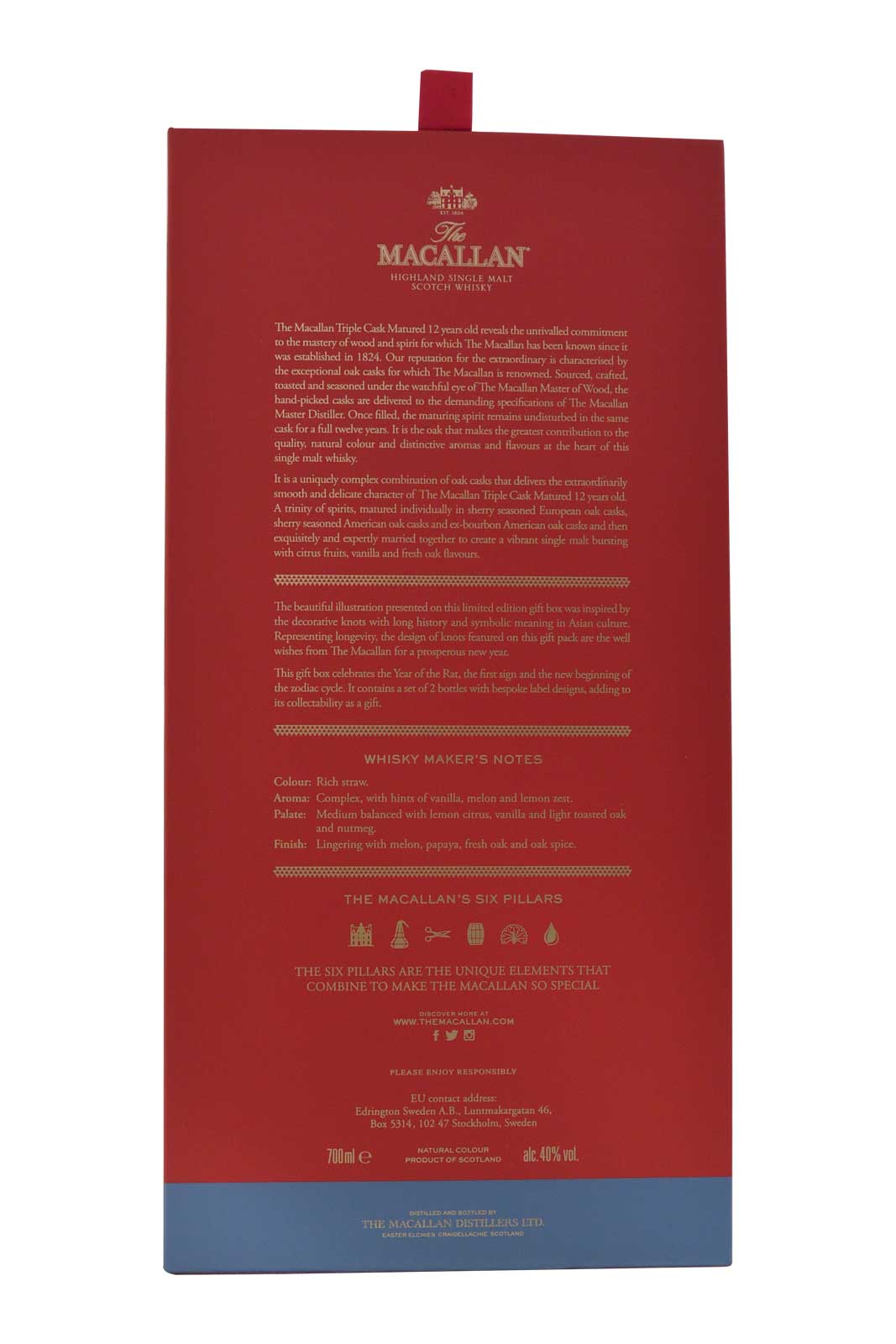 The Macallan 12 Year Old Triple Cask (Begränsad utgåva 2 flaskor i låda)