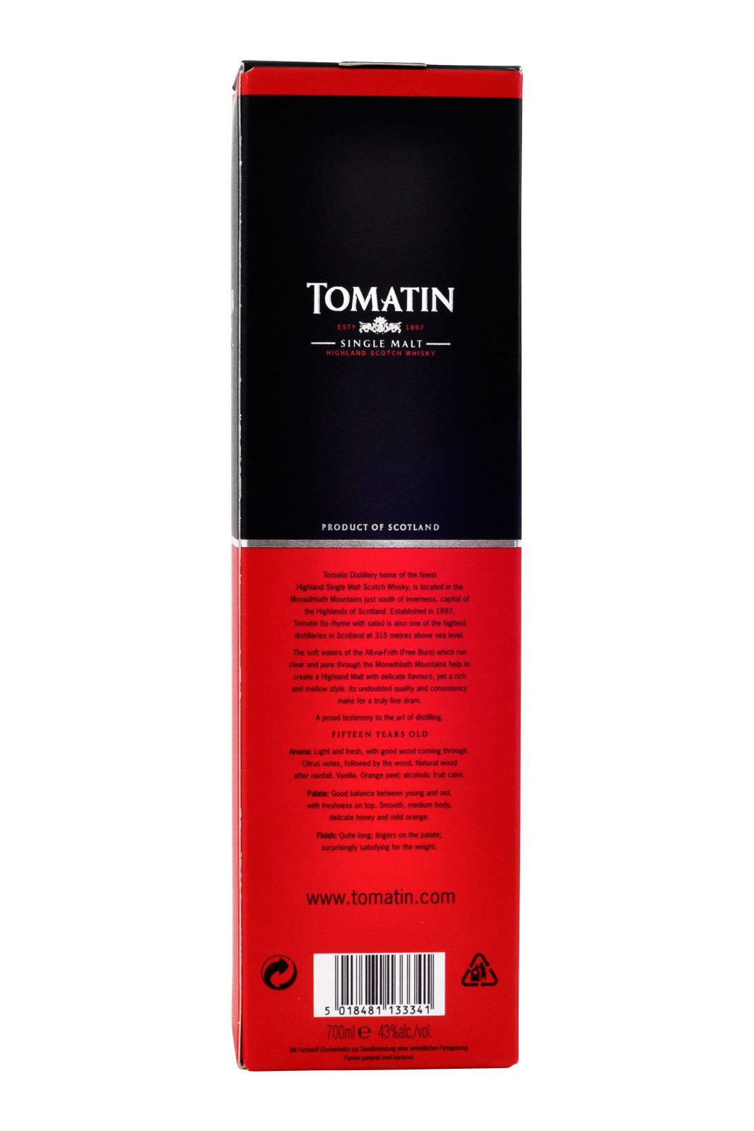 Tomatin 15 år